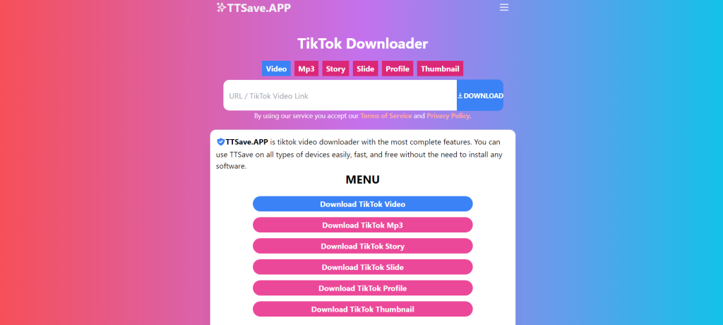 Download Video TikTok Menggunakan TTSave